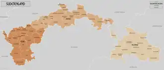 Рейхсгау Судетенланд на карте