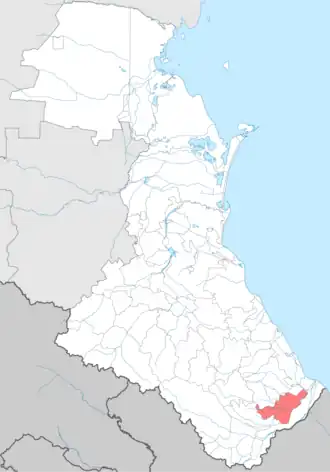 Сулейман-Стальский район на карте