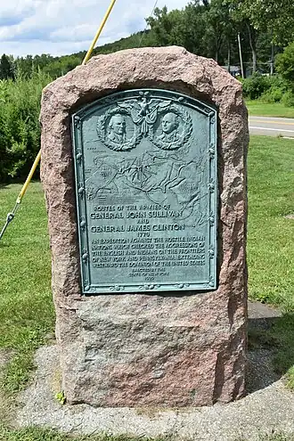 Исторический маркер, посвящённый маршруту экспедиции. Расположен близ города  Шеманг[англ.]