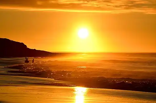 Золотой час на Лонг-Бич в Южной Африке