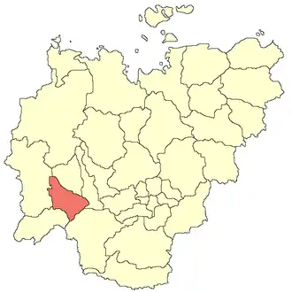 Сунтарский улус (район) на карте