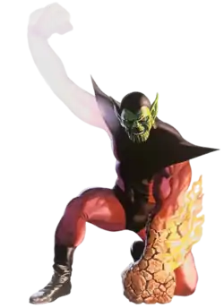 Супер-Скрулл на варианте обложки комикса Fantastic Four vol. 7 #5 (март, 2023)Художник — Алекс Росс.