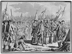 Сдача Корнуоллиса в Йорктауне. 1784. Офорт