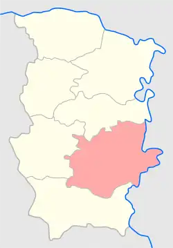 Сейнский уезд на карте