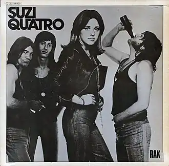 Обложка альбома Сьюзи Кватро «Suzi Quatro» (1973)
