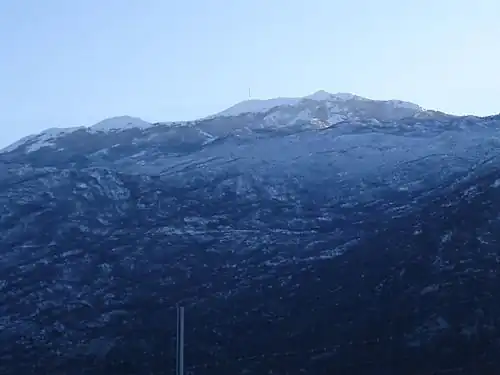 Свети-Юре с северо-восточной стороны — вид с автомагистрали A1