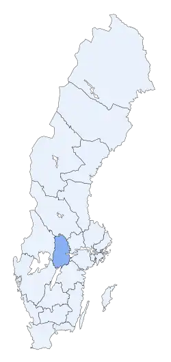 Эребру на карте