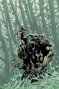 Обложка комикса Swamp Thing #9.  Художник  Берни Райтсон.