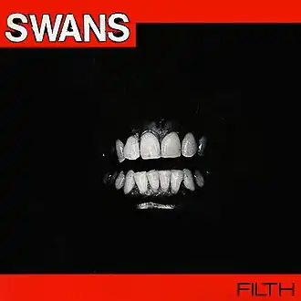 Обложка альбома группы Swans «Filth» (1983)