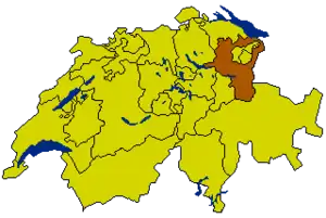 Санкт-Галлен на карте