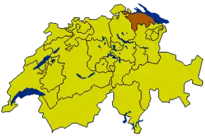 Тургау на карте