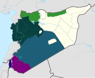 Территории, подконтрольные ВПС в ноябре 2024 года, выделенные зелёным цветом
