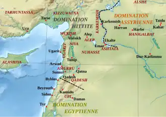 Сирия во времена битвы при Кадеше.