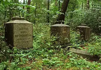 Надгробия в родовом кладбище семьи Финкенштайн