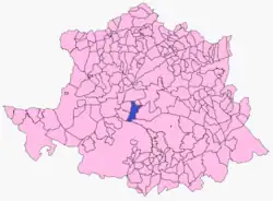 Расположение муниципалитета Талаван на карте провинции