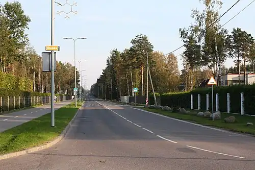 Въезд в микрорайон