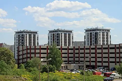 Гаражный комплекс и жилые дома «Башни Линнамяэ», улица Линнамяэ