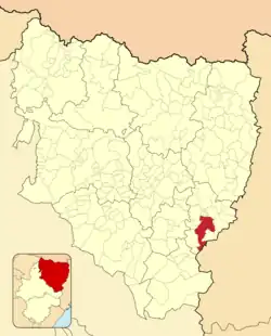 Расположение муниципалитета на карте провинции