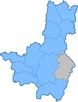 Кирсановский уезд на карте