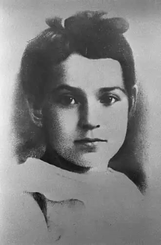 Таня Савичева в возрасте шести лет (1936 год)