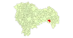 Расположение муниципалитета на карте провинции