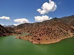 Течение реки в районе Таруданта.