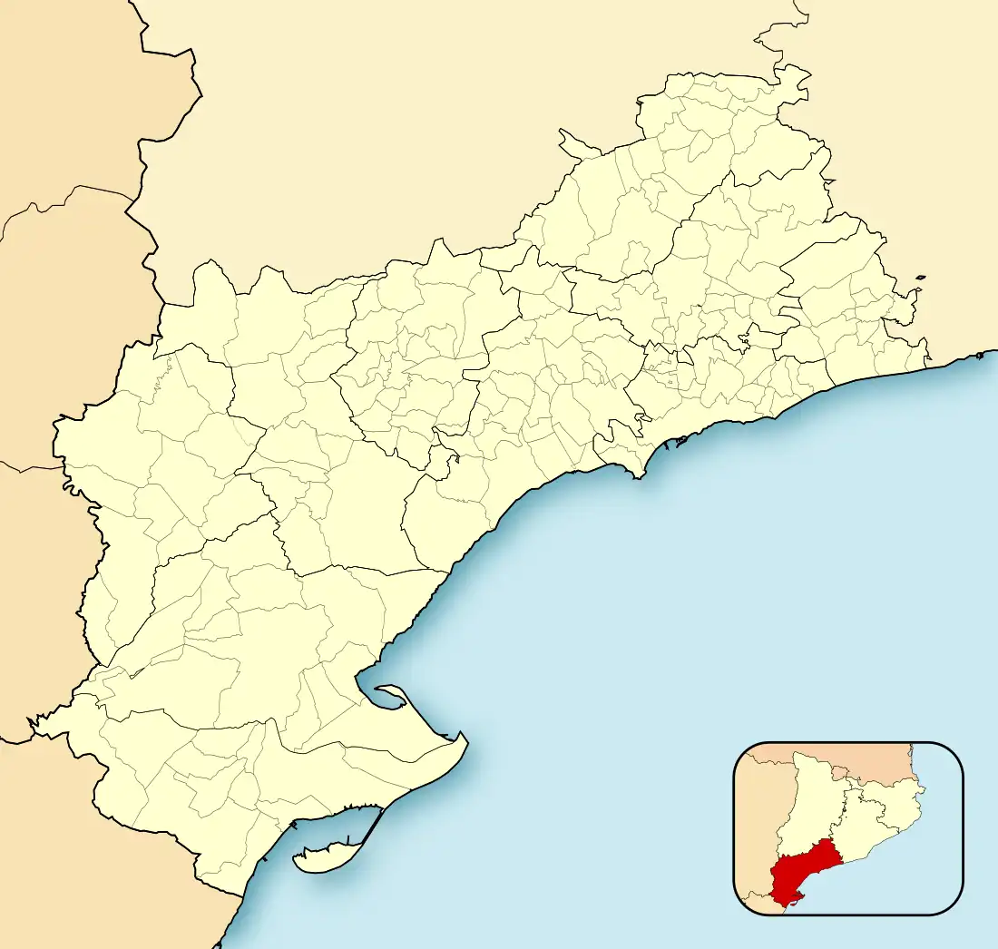 Таррагона на карте