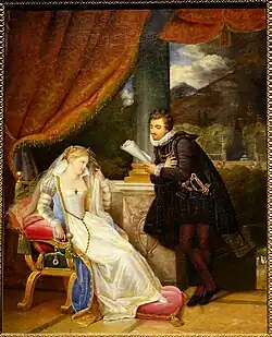 Тассо, читающий эпизод из своей поэмы «Освобождённый Иерусалим» принцессе Элеоноре. Монреальский музей изящных искусств, Канада.