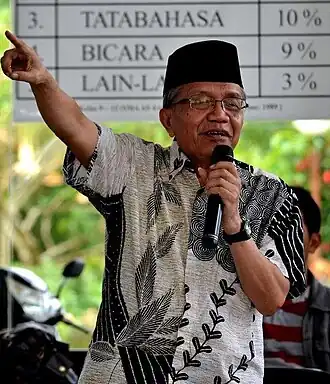 Лауреат 1994 года поэт Тауфик Исмаил (Индонезия)