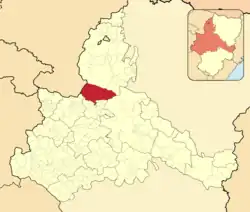 Расположение муниципалитета на карте провинции