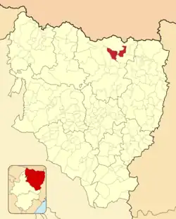 Расположение муниципалитета на карте провинции