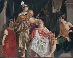 Минерва венчает Деву Лейдена. 1650. Холст, масло. Музей Лакенхаль, Лейден