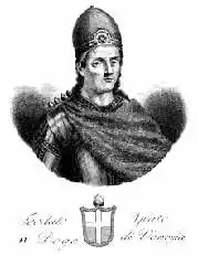 Теодато Ипато.  Миниатюра XIX века