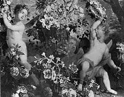 М. Тервестен. Путти с цветами