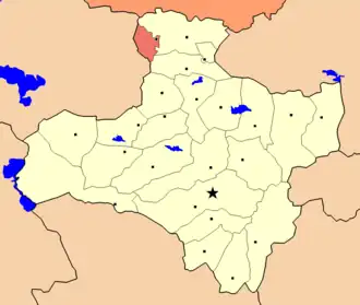 Тэс на карте