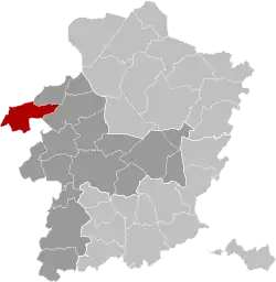 Расположение муниципалитета на карте провинции