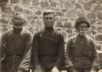 Западноармянские ашуги села Дилиф. слева направо; Арташ, Агаси, Аваг (1936)