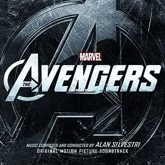 Обложка альбома Алана Сильвестри «The Avengers:Original Motion Picture Soundtrack» (2012)