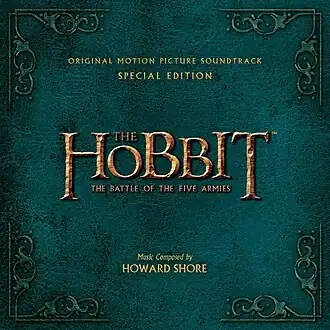 Обложка альбома Говарда Шора «The Hobbit: The Battle of the Five Armies (Original Motion Picture Soundtrack — Special Edition)» (2014)