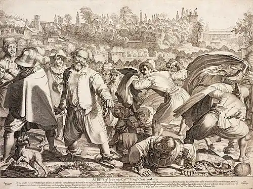 Уличная драка в Риме