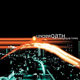 Обложка альбома Underoath «The Changing Of Times» (2002)