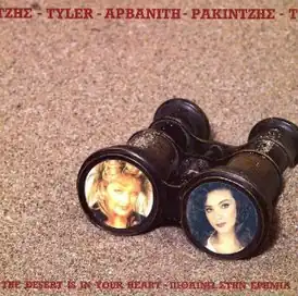 Обложка сингла Софии Арванити при участии Бонни Тайлер «The Desert Is in Your Heart» (1992)