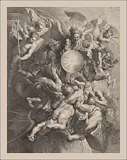 Падение мятежных ангелов. 1621. Офорт