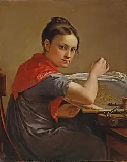 В. Тропинин. Золотошвейка. 1825