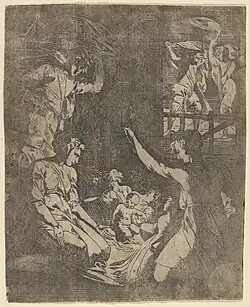 Рождество. Между 1530 и 1573. Офорт. Метрополитен-музей, Нью-Йорк