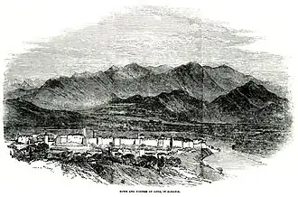 Арта, очаг восстания, в 1854 году.