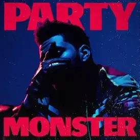 Обложка сингла The Weeknd «Party Monster» (2016)