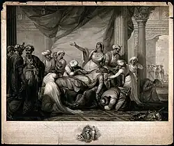 Оплакивание Типу Султана (с оригинала Роберта Кера Портера)