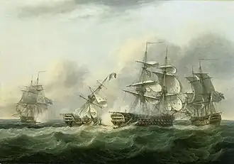 Захват Guillaume Tell 30 марта 1800 годаТомас Луни, 1835