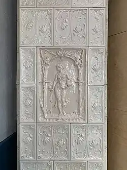 Часть печи в стиле модерн в доме из Бухарест (Румыния)